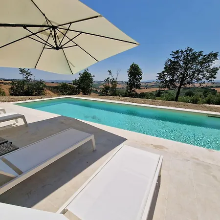 Casale Medi - Nuove Ed Eleganti Con Giardino, Vista E Piscina Condivisa Belvedere Ostrense